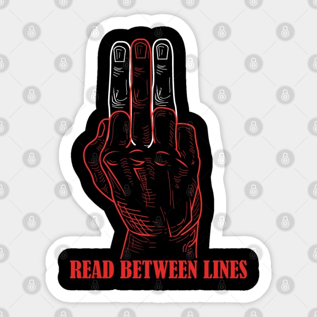 between lines (white) Sticker by SIMPLICITEE